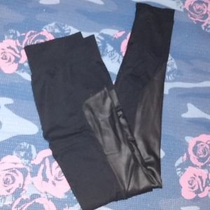 Faux leather leggings